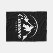 Canmore Canada Skigebied Snowboarden Fleece Deken (Voorkant (Horizontaal))
