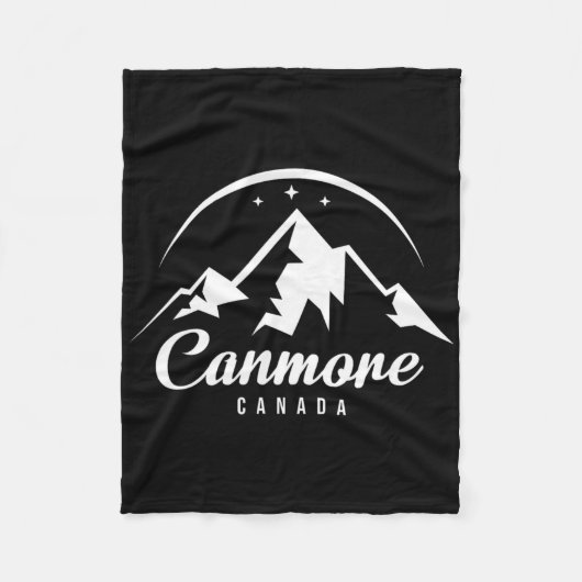 Canmore Canada Skigebied Snowboarden Fleece Deken (Voorkant)