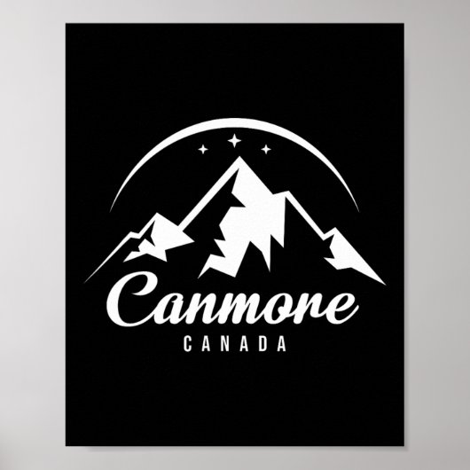 Canmore Canada Skigebied Snowboarden Poster (Voorkant)