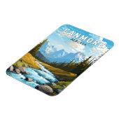Canmore Canada Travel Art Vintage Magneet (Linkerzijde)