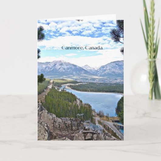 Canmore, schilderachtig Canadese foto Kaart (Voorkant)