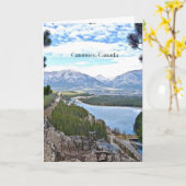 Canmore, schilderachtig Canadese foto Kaart (Gele Bloem)