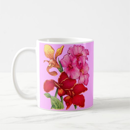 canna - bloemen koffiemok (Links)