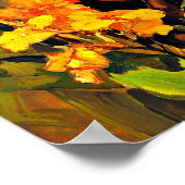 Canna Lilies, bloemschilderij van Franz Bischoff, Poster (Hoek)