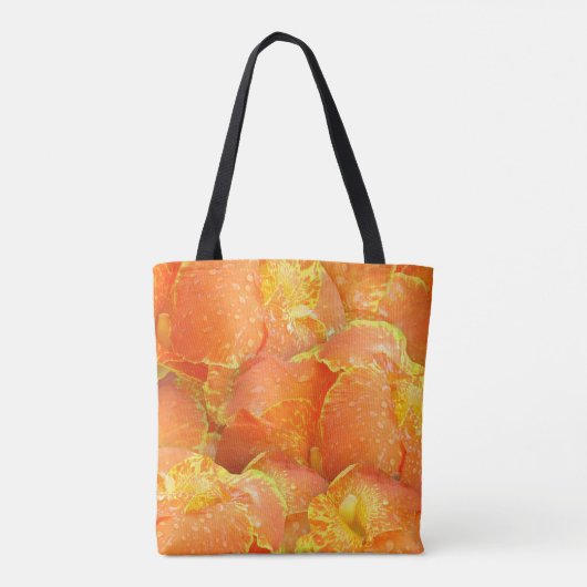 Canna Lilies gepersonaliseerde canvas tas (Achterkant)