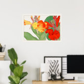 Canna Lily, Garden Flower, Konan,  Natuur Poster (Thuiskantoor)
