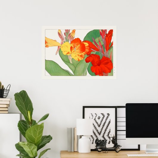 Canna Lily, Garden Flower, Konan,  Natuur Poster (Thuiskantoor)