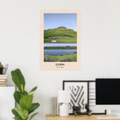 Canna Schotland Reisposter Poster (Thuiskantoor)
