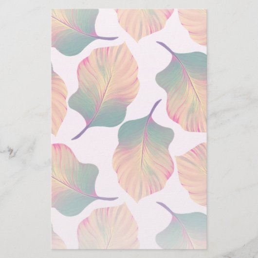 Canna Tropicanna Leaves in Pastel Briefpapier (Voorkant)