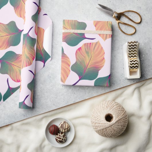 Canna Tropicanna Leaves in Pastel Cadeaupapier (Crafts)