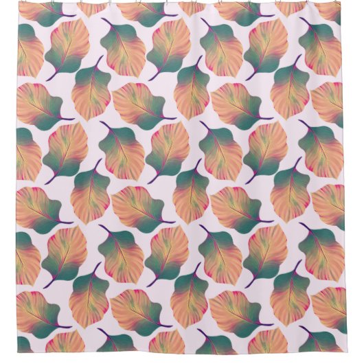 Canna Tropicanna Leaves in Pastel Douchegordijn (Voorkant)