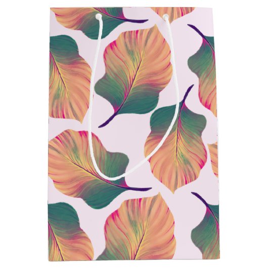 Canna Tropicanna Leaves in Pastel Medium Cadeauzakje (Voorkant)