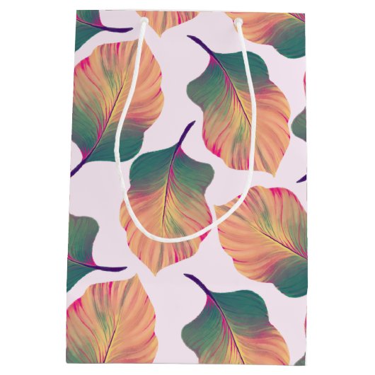 Canna Tropicanna Leaves in Pastel Medium Cadeauzakje (Achterkant)