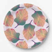Canna Tropicanna Leaves in Pastel Papieren Bordje (Voorkant)