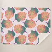 Canna Tropicanna Leaves in Pastel Sherpa Deken (Voorkant (horizontaal))