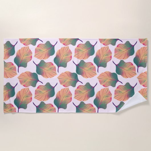 Canna Tropicanna Leaves in Pastel Strandlaken (Voorkant)