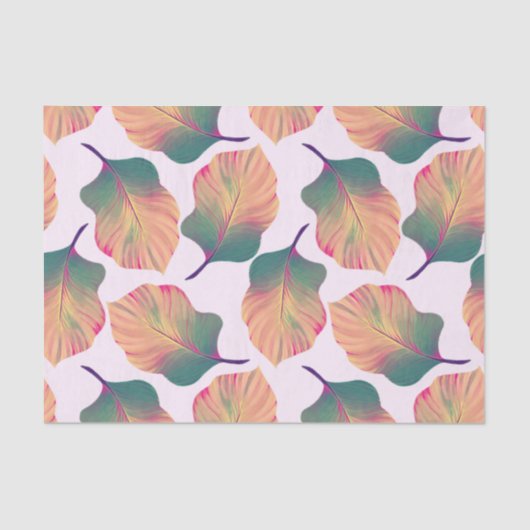 Canna Tropicanna Leaves in Pastel Tissuepapier (Voorkant)