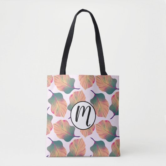 Canna Tropicanna Leaves in Pastel Tote Bag (Voorkant)