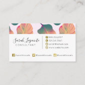 Canna Tropicanna Leaves in Pastel Visitekaartje (Achterkant)