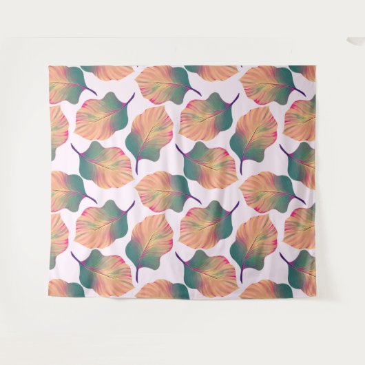 Canna Tropicanna Leaves in Pastel Wandkleed (Voorkant (horizontaal))