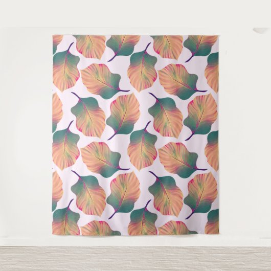 Canna Tropicanna Leaves in Pastel Wandkleed (Voorkant)