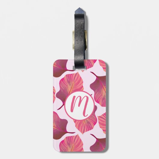 Canna Tropicanna Leaves in Pink Bagagelabel (Achterkant verticaal)