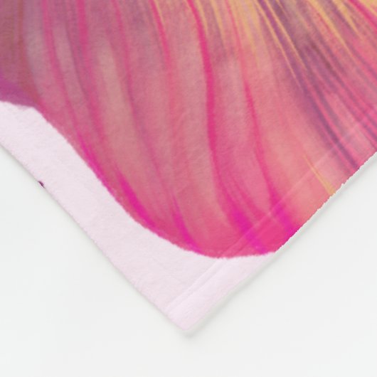 Canna Tropicanna Leaves in Pink Fleece Deken (Hoek)