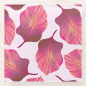 Canna Tropicanna Leaves in Pink Glazen Onderzetter (Voorkant)