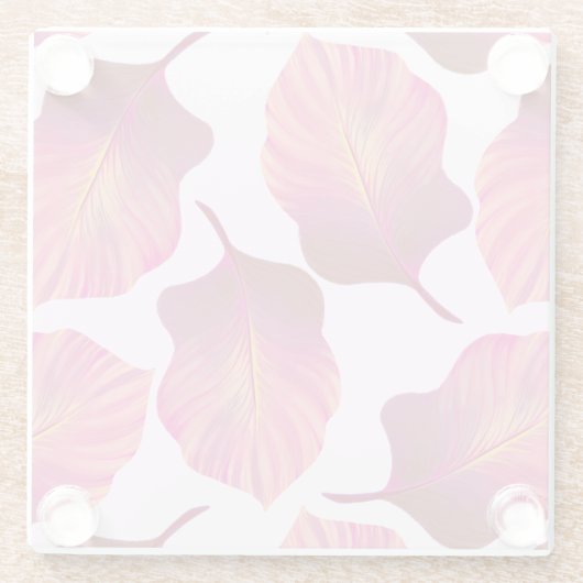 Canna Tropicanna Leaves in Pink Glazen Onderzetter (Achterkant)