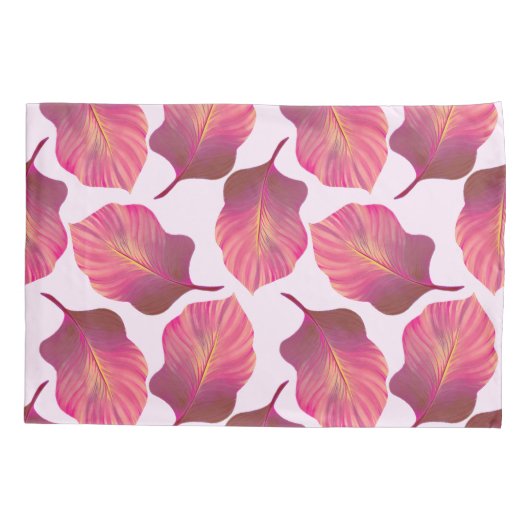 Canna Tropicanna Leaves in Pink Kussensloop (Achterkant)