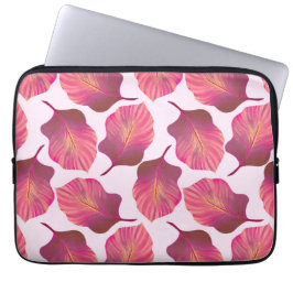 Canna Tropicanna Leaves in Pink Laptop Sleeve