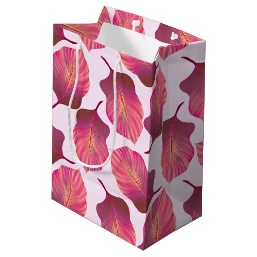 Canna Tropicanna Leaves in Pink Medium Cadeauzakje (Achterkant Gekanteld)