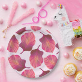 Canna Tropicanna Leaves in Pink Papieren Bordje (Feest)