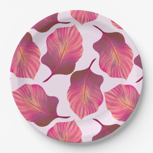 Canna Tropicanna Leaves in Pink Papieren Bordje (Voorkant)