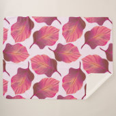 Canna Tropicanna Leaves in Pink Sherpa Deken (Voorkant (horizontaal))