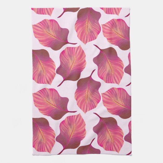 Canna Tropicanna Leaves in Pink Theedoek (Verticaal)