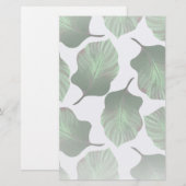 Canna Tropicanna Tropical Leaves, Green Briefpapier (Voorkant / Achterkant)