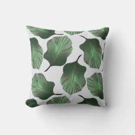 Canna Tropicanna Tropical Leaves, Green Kussen