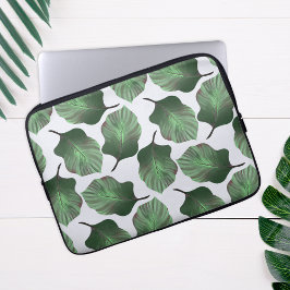 Canna Tropicanna Tropical Leaves, Green Laptop Sleeve