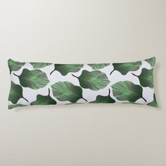 Canna Tropicanna Tropical Leaves, Green Lichaamskussen (Achterkant)