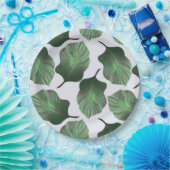 Canna Tropicanna Tropical Leaves, Green Papieren Bordje (Feest)