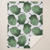 Canna Tropicanna Tropical Leaves, Green Sherpa Deken (Voorkant)