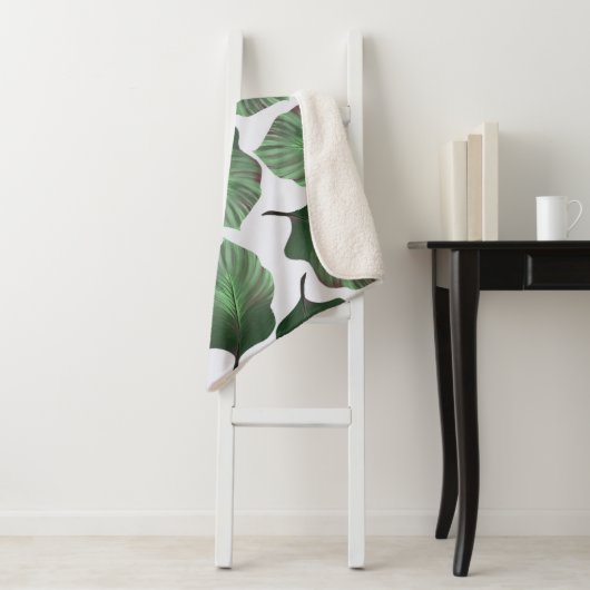 Canna Tropicanna Tropical Leaves, Green Sherpa Deken (In situ)