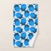 Canna Tropicanna Tropical Leaves in Blue Bad Handdoek (Handdoek)