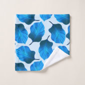 Canna Tropicanna Tropical Leaves in Blue Bad Handdoek (Wasdoekje)