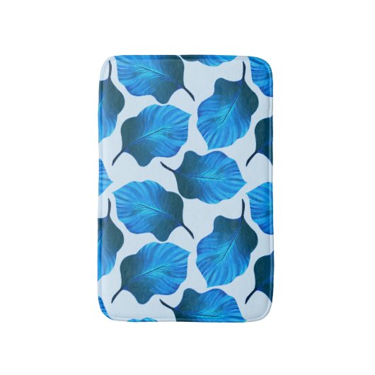 Canna Tropicanna Tropical Leaves in Blue Badmat (Voorkant Verticaal)