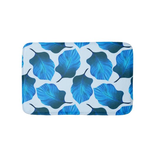 Canna Tropicanna Tropical Leaves in Blue Badmat (Voorkant)