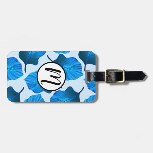 Canna Tropicanna Tropical Leaves in Blue Bagagelabel (Voorkant horizontaal)