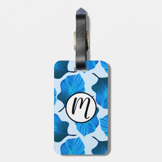 Canna Tropicanna Tropical Leaves in Blue Bagagelabel (Achterkant verticaal)