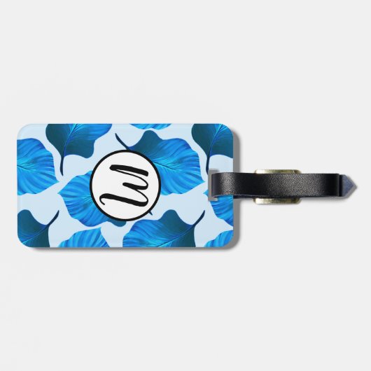 Canna Tropicanna Tropical Leaves in Blue Bagagelabel (Achterkant horizontaal)